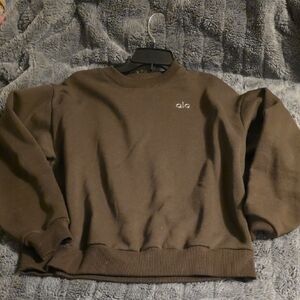 ALO Yoga Dark Brown Crewneck Sweater